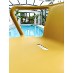 Paris Prix Lot De 2 Fauteuils De Jardin Empilables "Diego" 72cm Moutarde