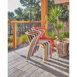 Paris Prix Lot De 2 Fauteuils De Jardin Empilables "Fado" 76cm Taupe