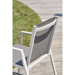 Paris Prix Lot De 2 Fauteuils De Jardin Empilables "Floride" 86cm Blanc
