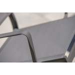Paris Prix Lot De 2 Fauteuils De Jardin Empilables "Stockholm" 84cm Gris Anthracite