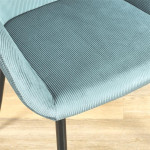 Paris Prix Lot De 2 Fauteuils Design "Giulia" 85cm Bleu Canard
