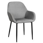 Paris Prix Lot De 2 Fauteuils Design "Giulia" 85cm Gris