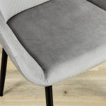 Paris Prix Lot De 2 Fauteuils Design "Giulia" 85cm Gris