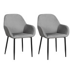paris prix Lot de 2 Fauteuils Design "Giulia" 85cm Gris