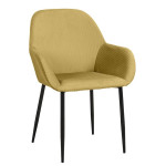 Paris Prix Lot De 2 Fauteuils Design "Giulia" 85cm Jaune