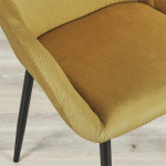 Paris Prix Lot De 2 Fauteuils Design "Giulia" 85cm Jaune