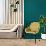 Paris Prix Lot De 2 Fauteuils Design "Giulia" 85cm Jaune