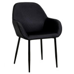 Paris Prix Lot De 2 Fauteuils Design "Giulia" 85cm Noir