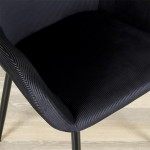 Paris Prix Lot De 2 Fauteuils Design "Giulia" 85cm Noir