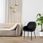 Paris Prix Lot De 2 Fauteuils Design "Giulia" 85cm Noir