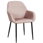 Paris Prix Lot De 2 Fauteuils Design "Giulia" 85cm Rose