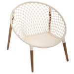 Paris Prix Lot De 2 Fauteuils Design "Manguier" 90cm Blanc
