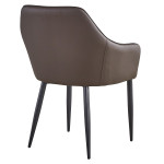 Paris Prix Lot De 2 Fauteuils Design "Zoa" 88cm Beige & Marron