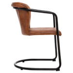 Paris Prix Lot De 2 Fauteuils En Cuir "Kavi" 77cm Cognac