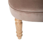 Paris Prix Lot De 2 Fauteuils En Velours "Crapaud" 72cm Taupe