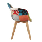 Paris Prix Lot De 2 Fauteuils "Patchwork" 85cm Multicolore