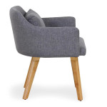 Paris Prix Lot De 2 Fauteuils Scandinave "Alan" 70cm Gris Clair