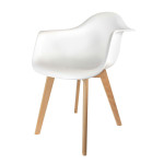 Paris Prix Lot De 2 Fauteuils Scandinave "Julda" 85cm Blanc