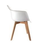 Paris Prix Lot De 2 Fauteuils Scandinave "Julda" 85cm Blanc