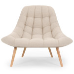 Paris Prix Lot De 2 Fauteuils Scandinaves "Johan" 102cm Beige
