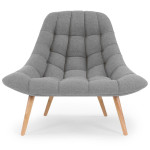 Paris Prix Lot De 2 Fauteuils Scandinaves "Johan" 102cm Gris
