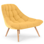 Paris Prix Lot De 2 Fauteuils Scandinaves "Johan" 86cm Jaune