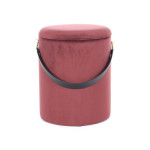 Paris Prix Lot De 2 Poufs & Coffres De Rangement "Arabella" 44cm Rouge