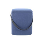 Paris Prix Lot De 2 Poufs & Coffres De Rangement "Arabella" 44cm Bleu & Noir
