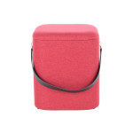 Paris Prix Lot De 2 Poufs & Coffres De Rangement "Arabella" 44cm Rouge & Noir