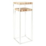 Paris Prix Lot De 2 Sellettes Gigognes "Rondin" 90cm Blanc