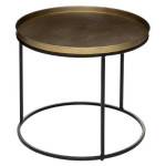 Paris Prix Lot De 2 Tables à Café Design "Basile" 56cm Or