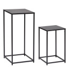 paris prix Lot de 2 Tables à Café Design "Gota" 74cm Noir