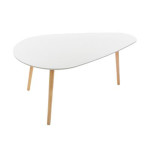 Paris Prix Lot De 2 Tables à Café En Bois "Mileo" 98cm Blanc