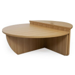 Paris Prix Lot De 2 Tables Basses Design "Armango" 90cm Chêne Clair
