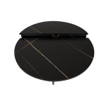 Paris Prix Lot De 2 Tables Basses Design "Armango" 90cm Noir Marbré