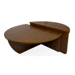 paris prix Lot de 2 Tables Basses Design "Armango" 90cm Noisette