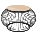 Paris Prix Lot De 2 Tables Basses "Manguier" 90cm Noir