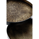 Paris Prix Lot De 2 Tables D'Appoint "Authentique" 51cm Noir