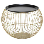 Paris Prix Lot De 2 Tables D'Appoint Design "Alya" 66cm Or