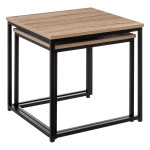 Paris Prix Lot De 2 Tables D'Appoint Gigognes "Aliaj" 45cm Naturel