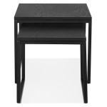 Paris Prix Lot De 2 Tables D'Appoint Gigognes "Dezina" 50cm Noir