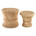 paris prix Lot de 2 Tables d'Appoint "Nomade" 38cm Naturel