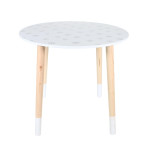 Paris Prix Lot De 2 Tables Enfant "Flocon" 48cm Blanc & Beige