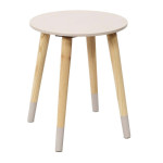 Paris Prix Lot De 2 Tables Gigognes "Bicolore" 48cm Rose