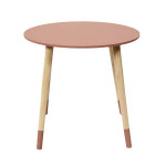 Paris Prix Lot De 2 Tables Gigognes "Bicolore" 48cm Rose