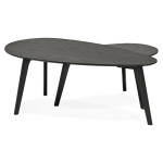 Paris Prix Lot De 2 Tables Gigognes Design "Gilda" 100cm Noir