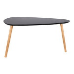 Paris Prix Lot De 2 Tables Gigognes "Forme Galet" 80cm Noir