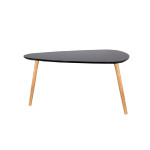 Paris Prix Lot De 2 Tables Gigognes "Forme Galet" 80cm Noir