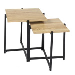 paris prix Lot de 2 Tables Gigognes "Loka" 40cm Naturel