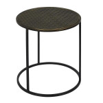 Paris Prix Lot De 2 Tables Gigognes "Mirage" 40cm Noir & Or